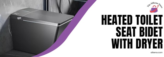 heated toilet seat bidet with dryer